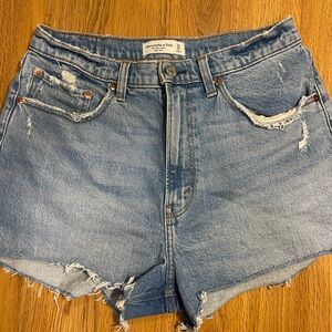 Abercrombie women jean shorts